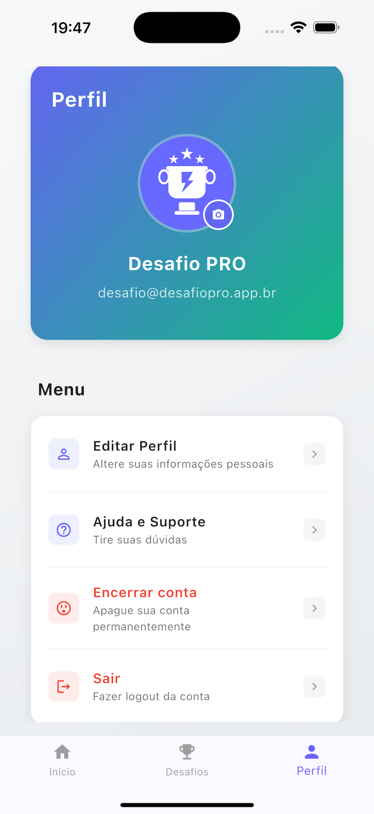 Perfil do Usuário
